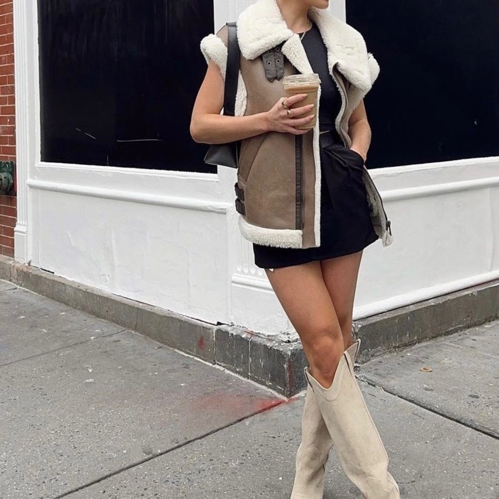 Zara ZW Collection Double Faced Vest